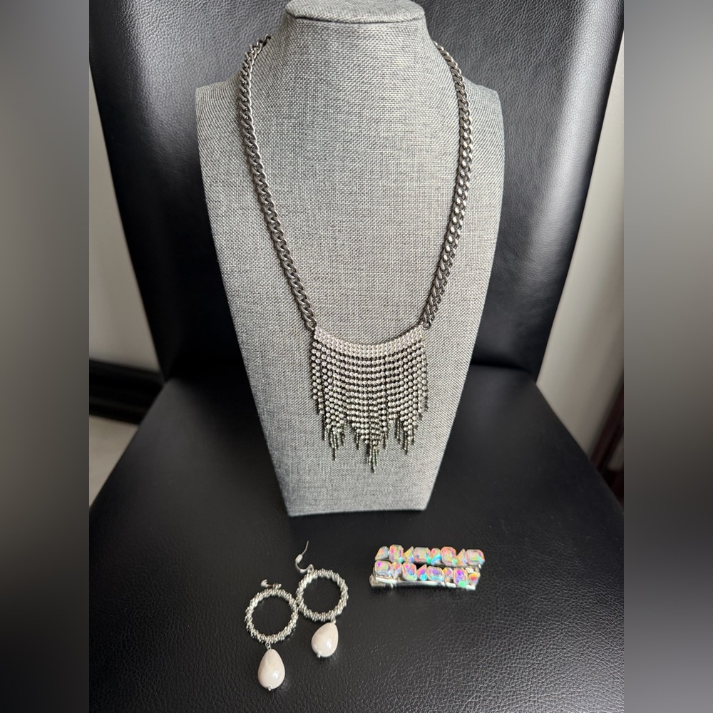 Simply Vera Vera Wang Fringe Necklace Set
